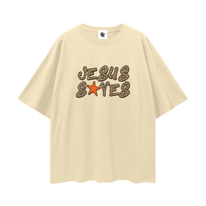 Vintage/Y2K Religious Jesus Saves Oversized T Shirt