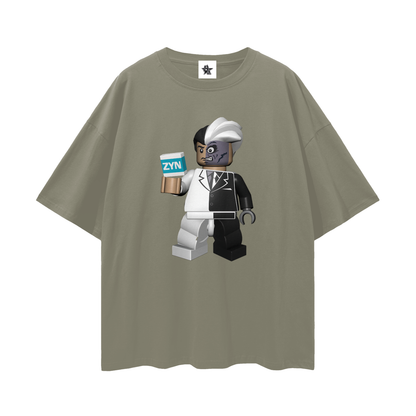 Vintage/Y2K Lego Batman Two-Face Zyn Can Funny Oversized T Shirt