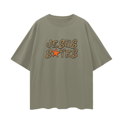 Vintage/Y2K Religious Jesus Saves Oversized T Shirt