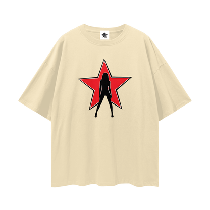 Vintage/Y2K Star Lady Oversized T Shirt