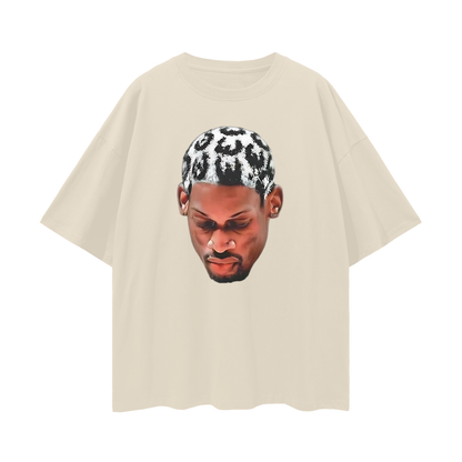 Vintage Like Dennis Rodman Cheetah Head Oversized T Shirt