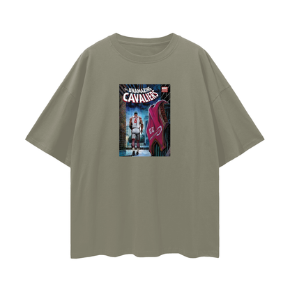 Lebron James Marvel Comic Cavaliers 90s Vintage Like Graphic Oversized T Shirt