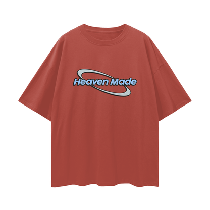 Religious Jesus Heaven Made Graphic Oversized T Shirt