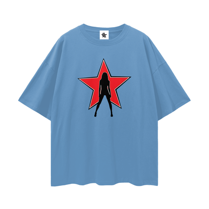 Vintage/Y2K Star Lady Oversized T Shirt