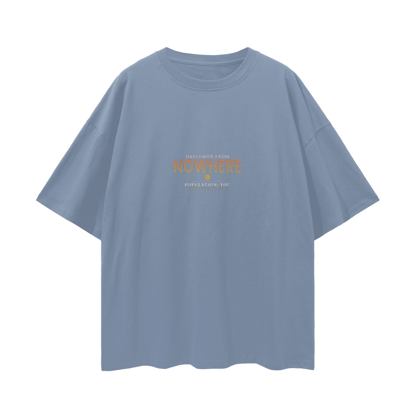 Greetings From Nowhere Oversized T-Shirt | Vintage Souvenir Streetwear Graphic