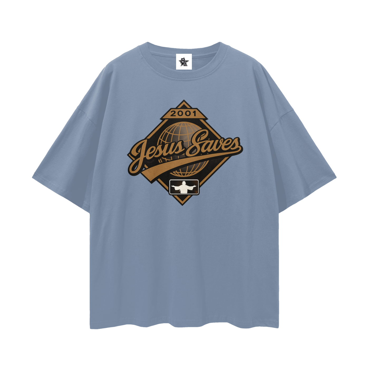 Vintage/Y2K Religious Jesus Saves Oversized T Shirt