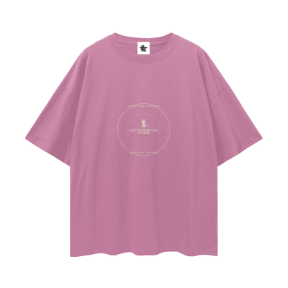 Cat Distribution System Oversized T-Shirt | Funny Vintage Graphic