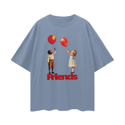 Friends Y2K Vintage Like Graphic Oversized T Shirt