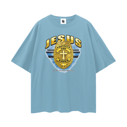 Vintage Jesus Faith Graphic Oversized T-Shirt | Christian Faith Graphic Unisex