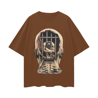 Mental Jail Cell 90s Y2K Vintage Like Graphic Oversized T Shirt