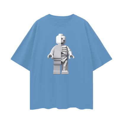 Vintage Like Lego Micro Anatomic Y2K Graphic Oversized T Shirt