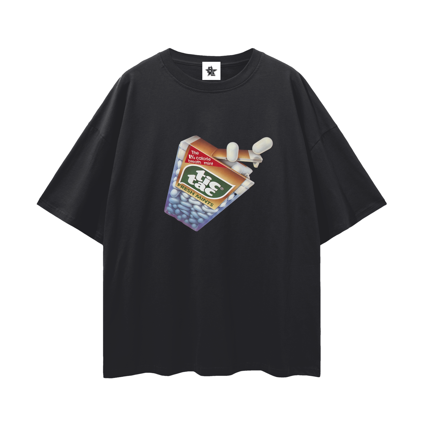 Vintage/Y2K Tic Tac Graphic Oversized T Shirt