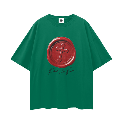 Vintage/Y2K Religious Paid In Full Cross Oversized T Shirt