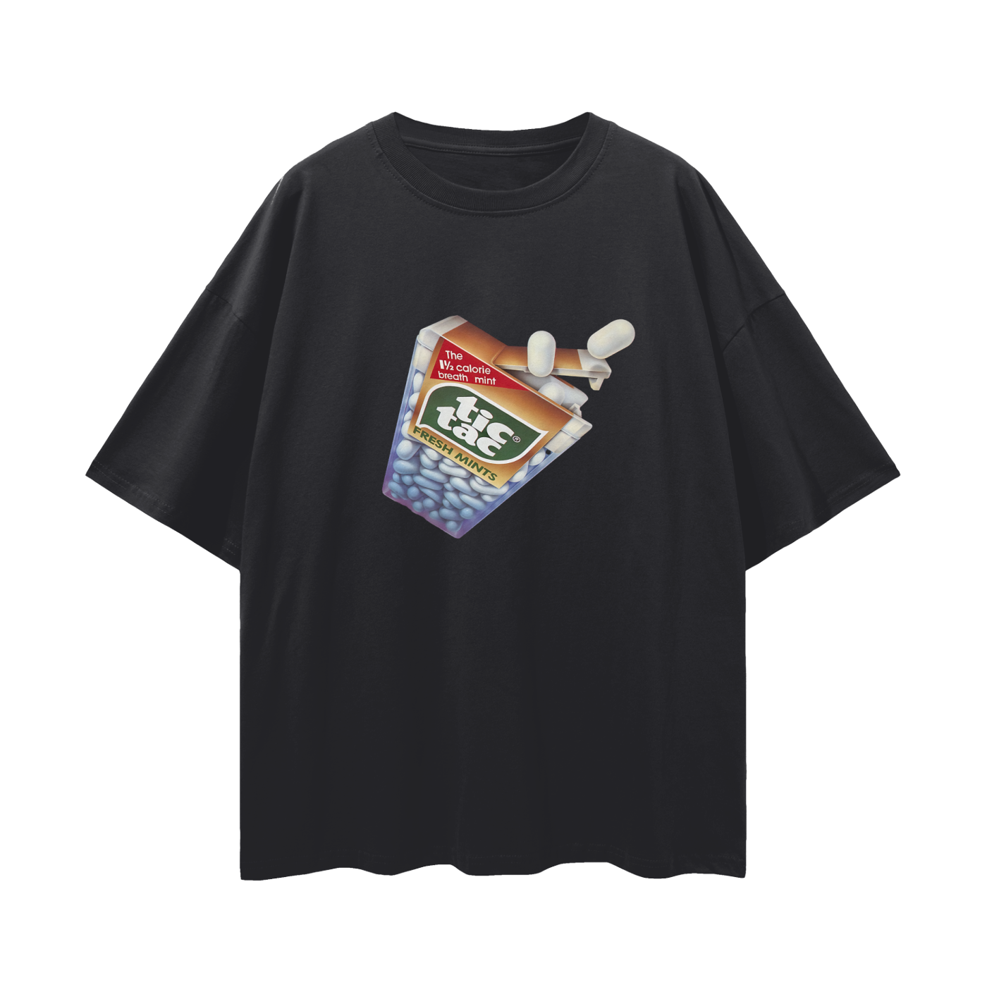 Vintage/Y2K Tic Tac Graphic Oversized T Shirt