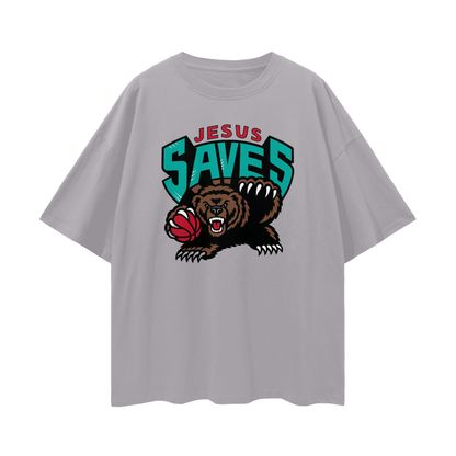 Religious Vintage/Y2K Jesus Saves Oversized T Shirt