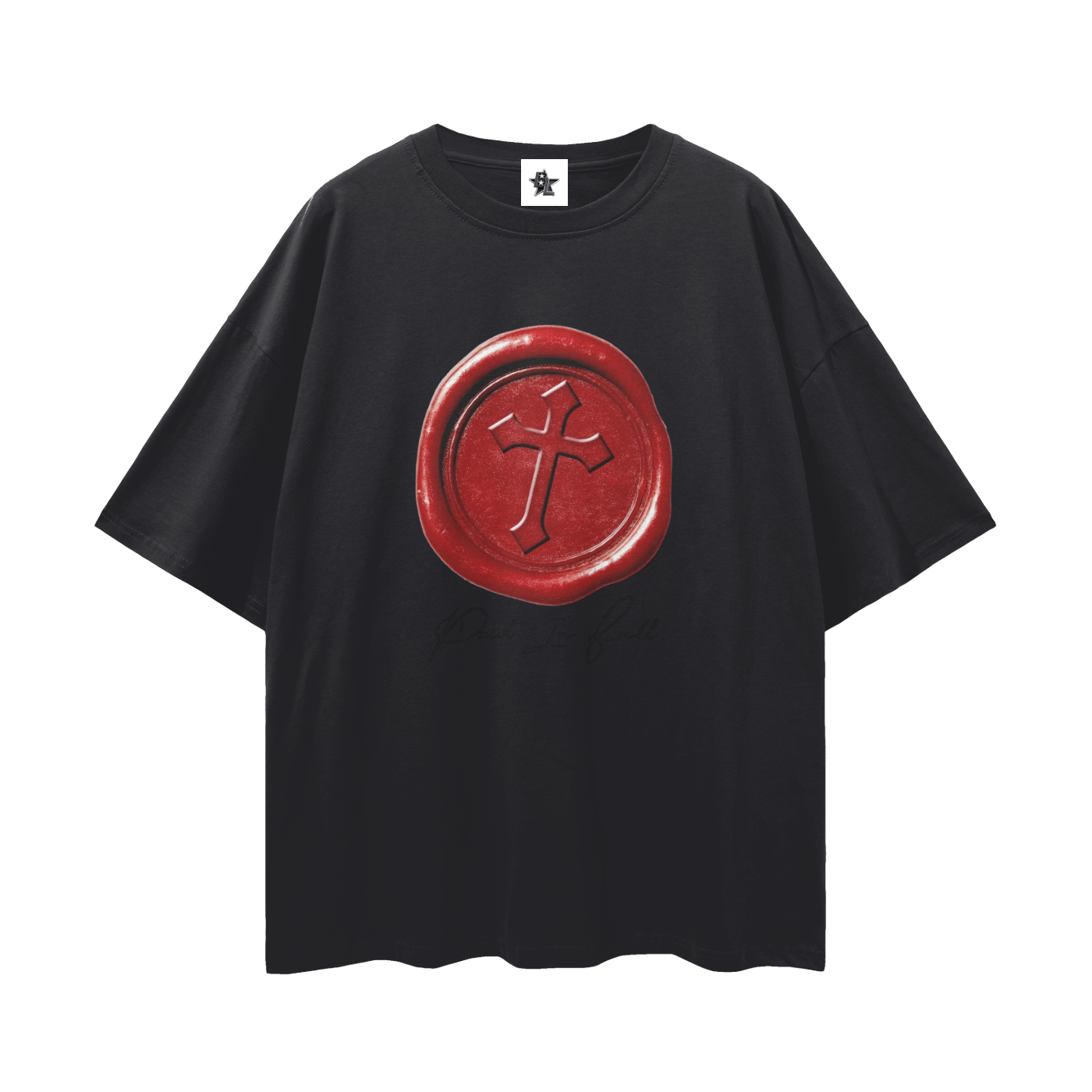 Vintage/Y2K Religious Paid In Full Cross Oversized T Shirt