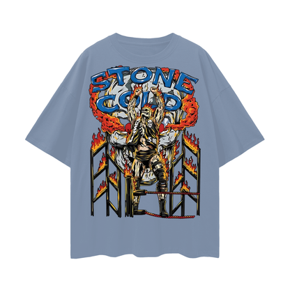 Stone Cold Steve Austin 90s Vintage Like Graphic Oversized T Shirt