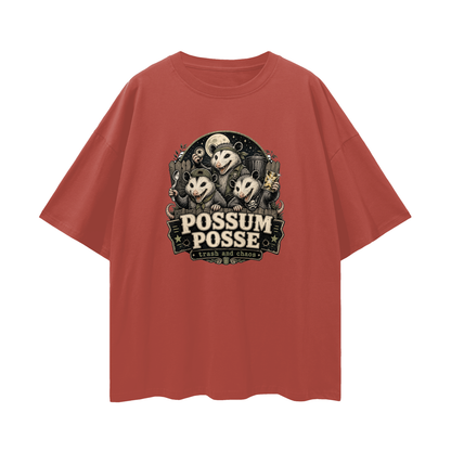 Possum Posse Tee - Trash & Chaos | Oversized Heavyweight Bootleg Graphic Tee