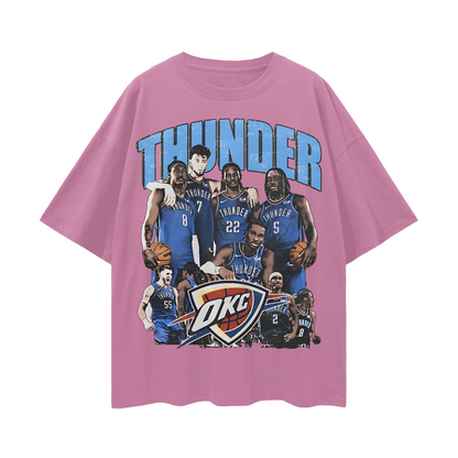 Oklahoma Thunder 90s Y2K Vintage Like Graphic Oversized T Shirt
