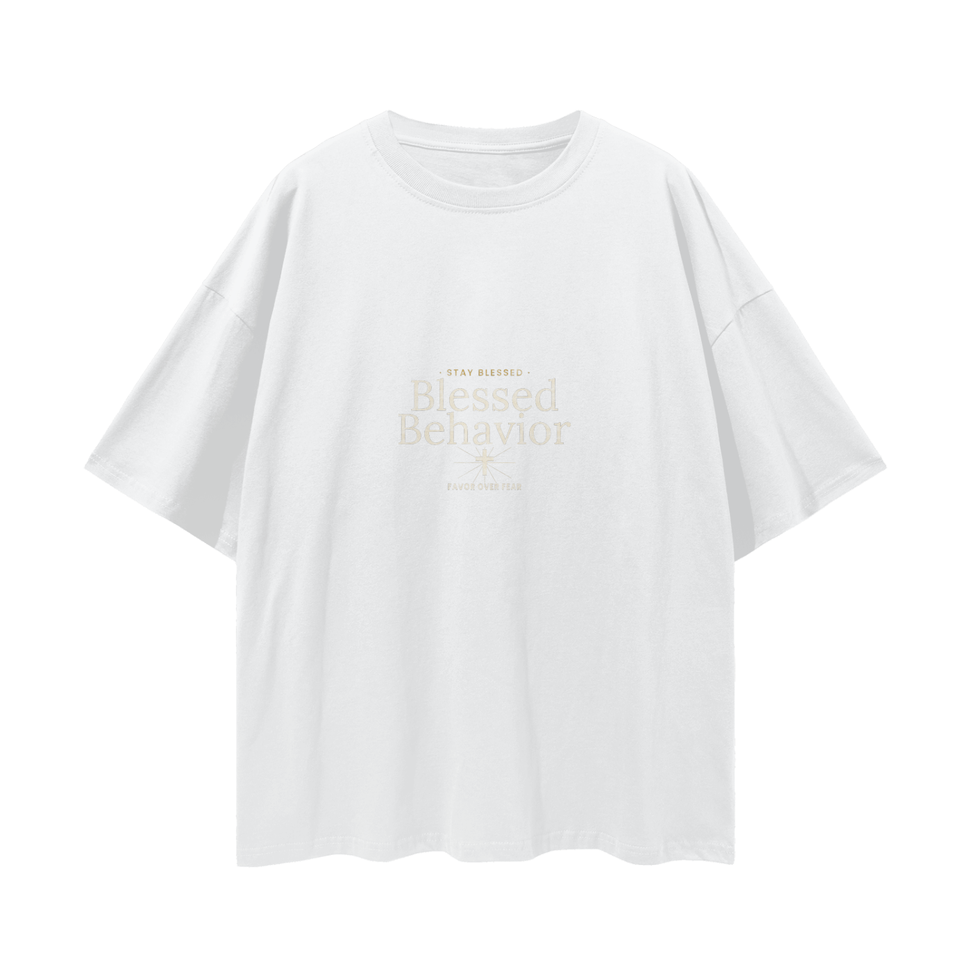 Blessed Behavior Oversized T-Shirt | Christian Streetwear Graphic