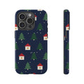 Evergreen Village Christmas phone case - front side