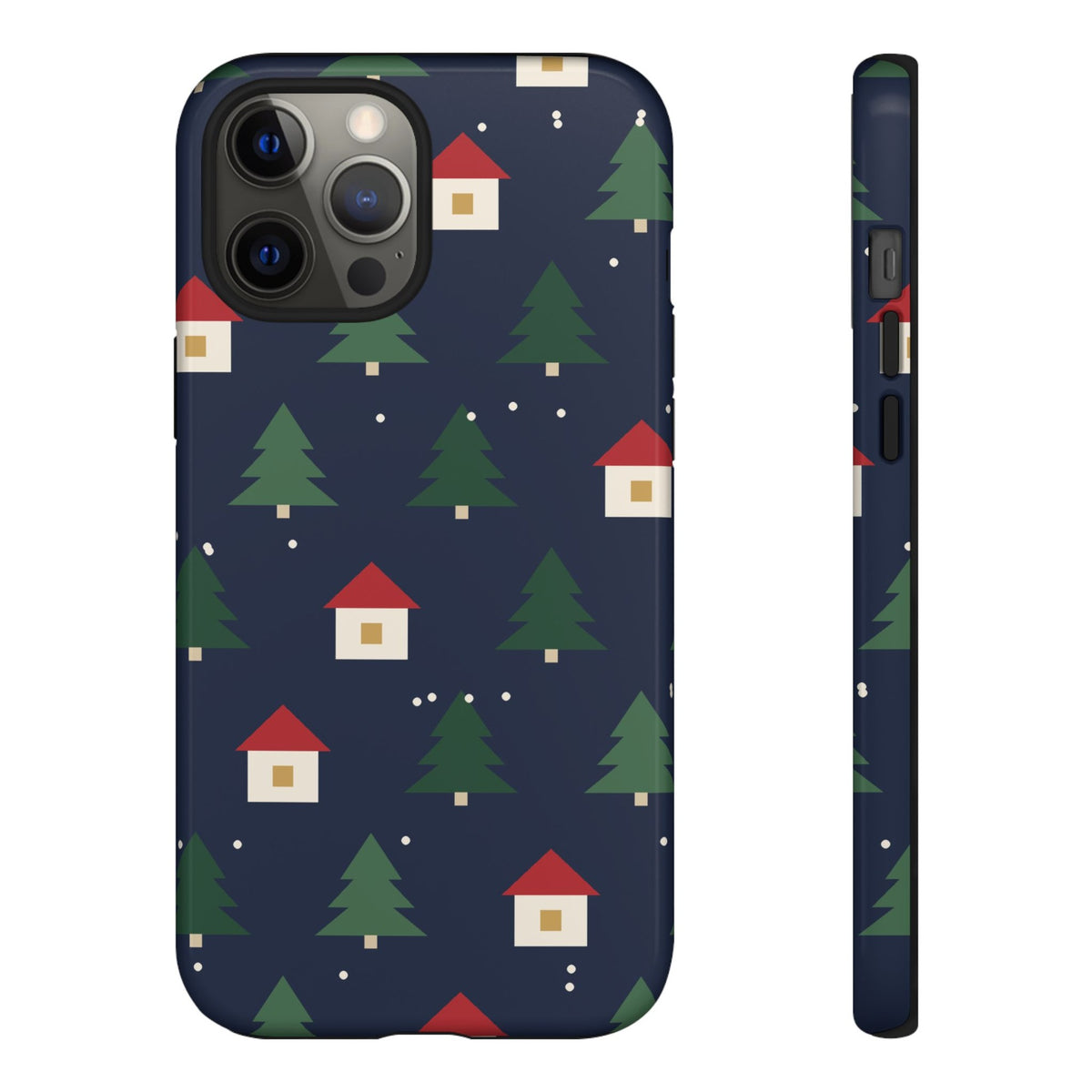 Evergreen Village Christmas phone case - front side 2