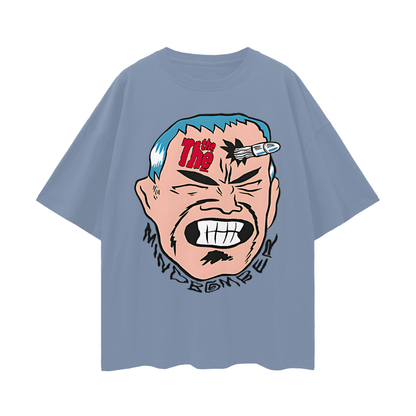 Vintage Like 80s Mind Bomber Graphic Oversized T Shirt