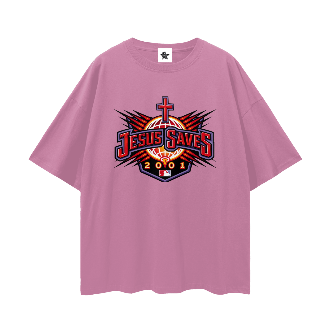 Vintage/Y2K Religious Jesus Saves Oversized T Shirt