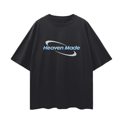 Religious Jesus Heaven Made Graphic Oversized T Shirt