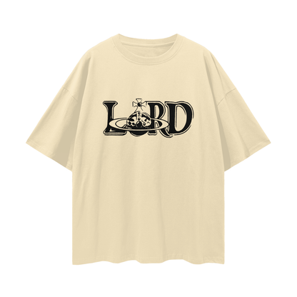 Religious Lord Vivienne Westwood Like Graphic Oversized T Shirt