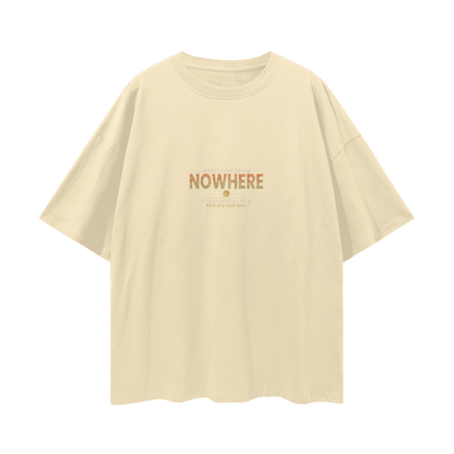 Greetings From Nowhere Oversized T-Shirt | Vintage Souvenir Streetwear Graphic
