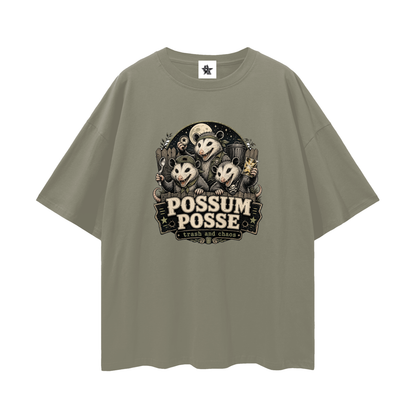 Possum Posse Tee - Trash & Chaos | Oversized Heavyweight Bootleg Graphic Tee