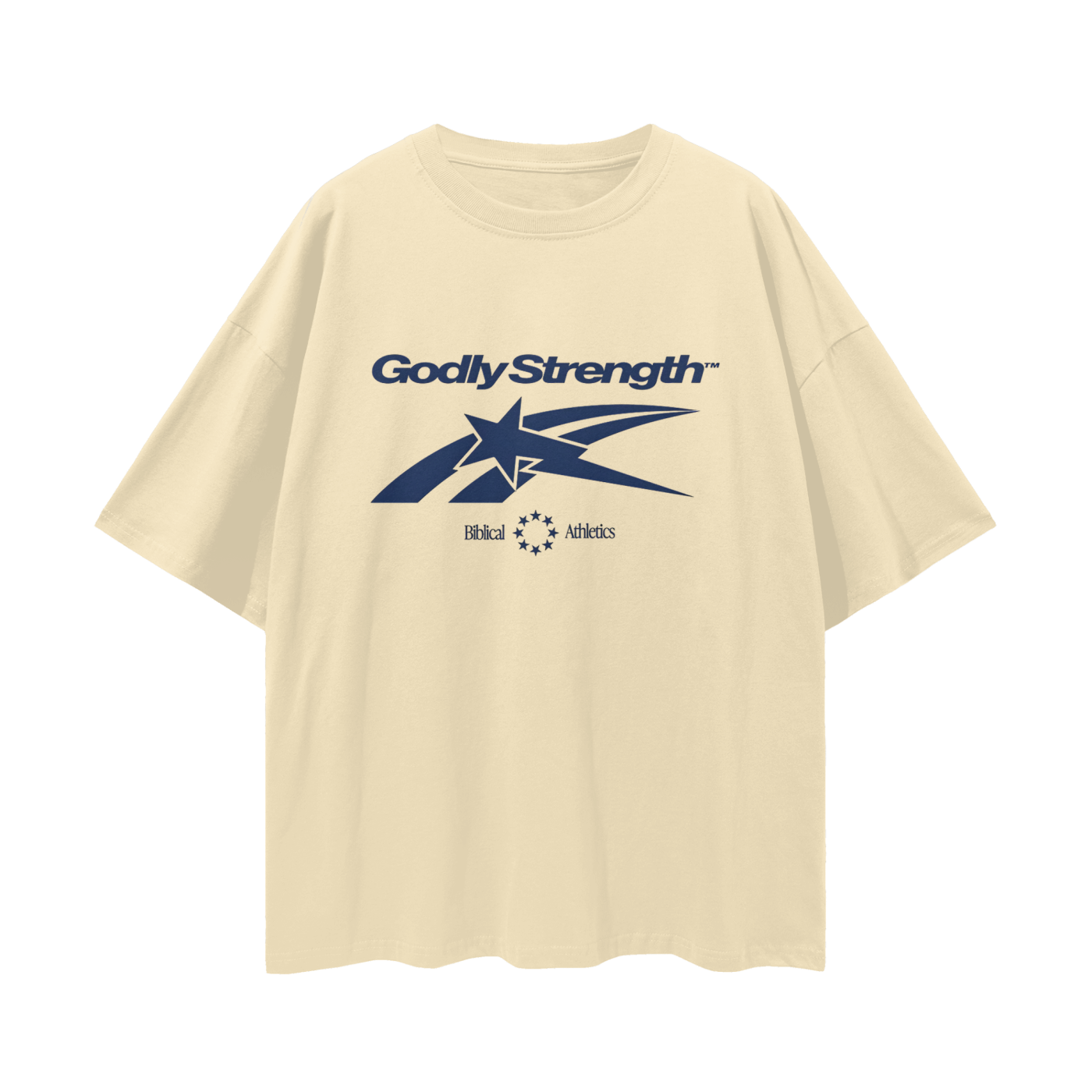 Religious Godly Strength Gym 90s Y2K Vintage Like Graphic Oversized T Shirt
