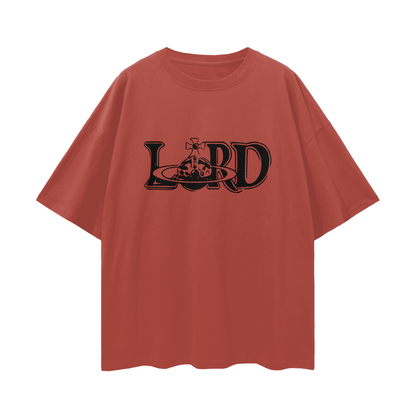 Religious Lord Vivienne Westwood Like Graphic Oversized T Shirt