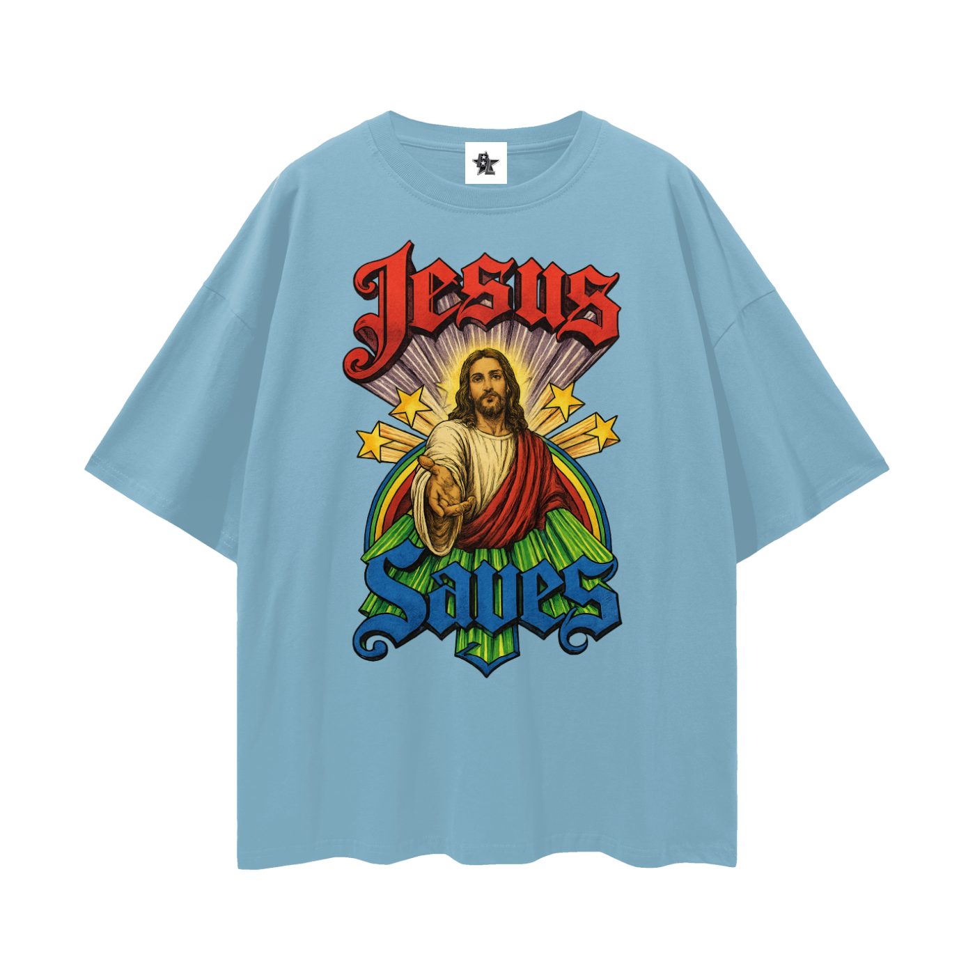 Vintage/Y2K Religious Jesus Saves Graphic T Shirt