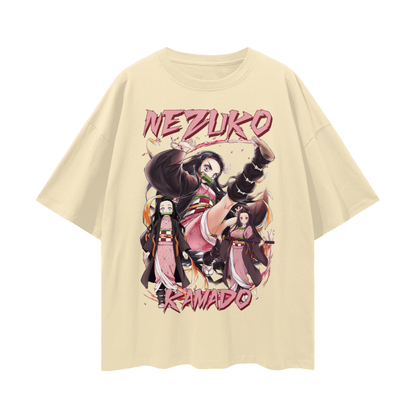 Vintage/Y2K Demon Slayer Anime Nezuko Oversized T Shirt