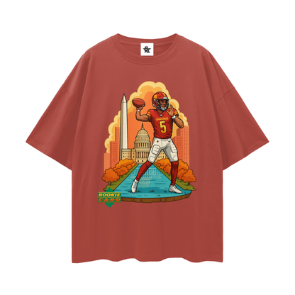 Vintage/Y2K Jayden Daniels Commanders Downtown Rookie Oversized T Shirt