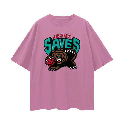Religious Vintage/Y2K Jesus Saves Oversized T Shirt