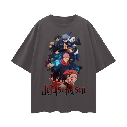Vintage/Y2K Jujutsu Kaisen Anime Characters Oversized T Shirt
