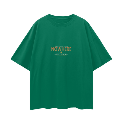 Greetings From Nowhere Oversized T-Shirt | Vintage Souvenir Streetwear Graphic