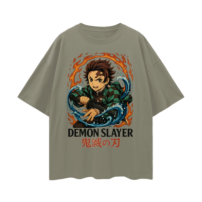 Vintage/Y2K Demon Slayer Anime Oversized T Shirt