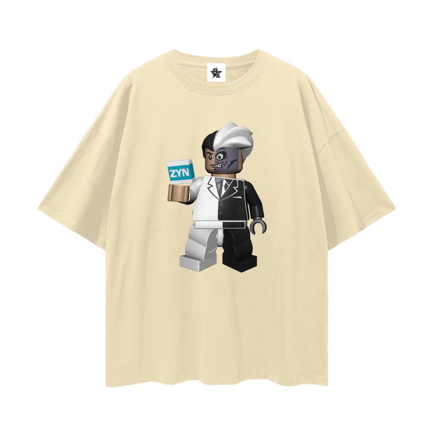 Vintage/Y2K Lego Batman Two-Face Zyn Can Funny Oversized T Shirt