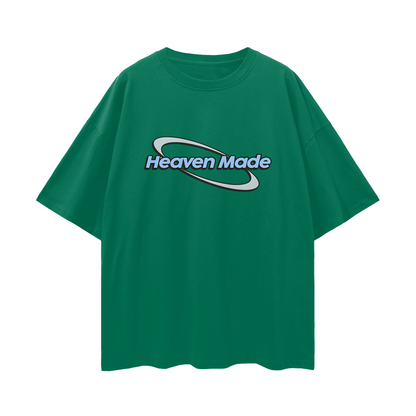 Religious Jesus Heaven Made Graphic Oversized T Shirt