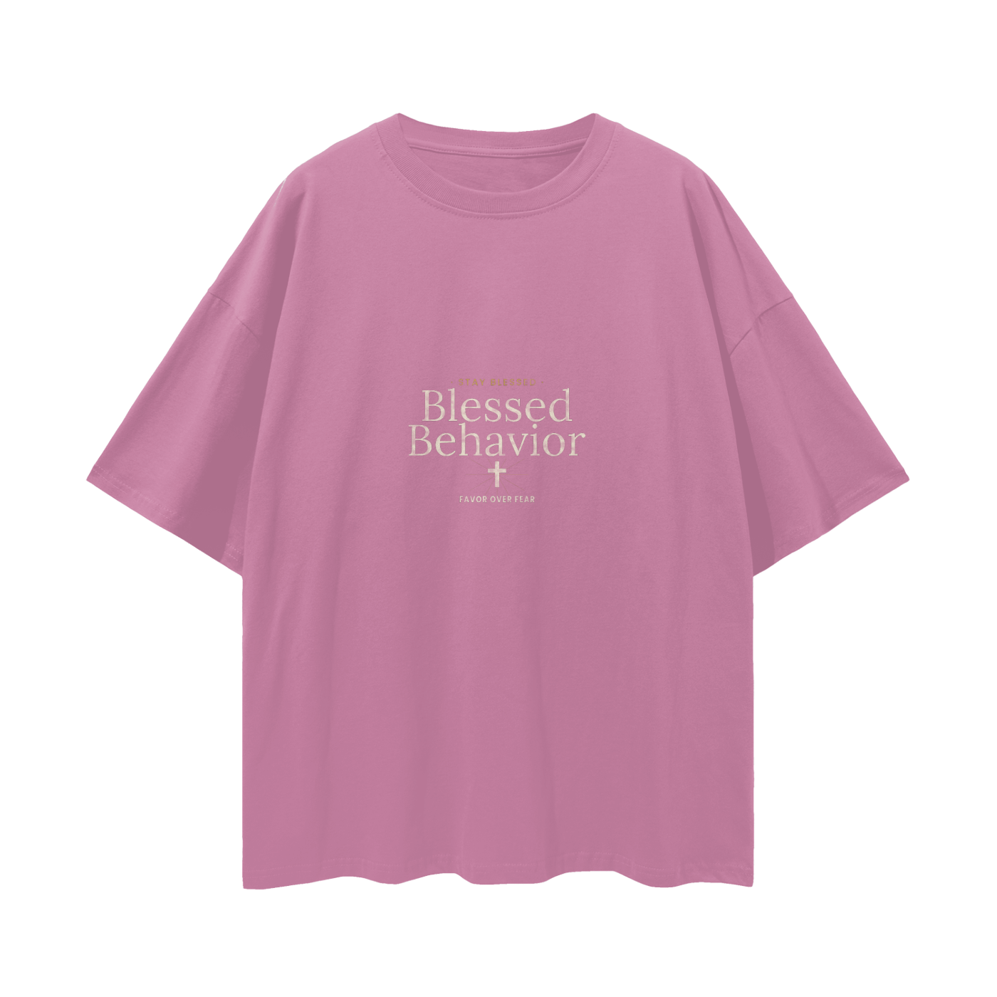 Blessed Behavior Oversized T-Shirt | Christian Streetwear Graphic