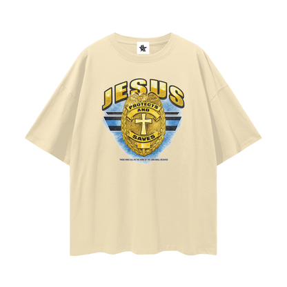 Vintage Jesus Faith Graphic Oversized T-Shirt | Christian Faith Graphic Unisex