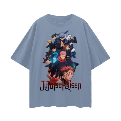 Vintage/Y2K Jujutsu Kaisen Anime Characters Oversized T Shirt