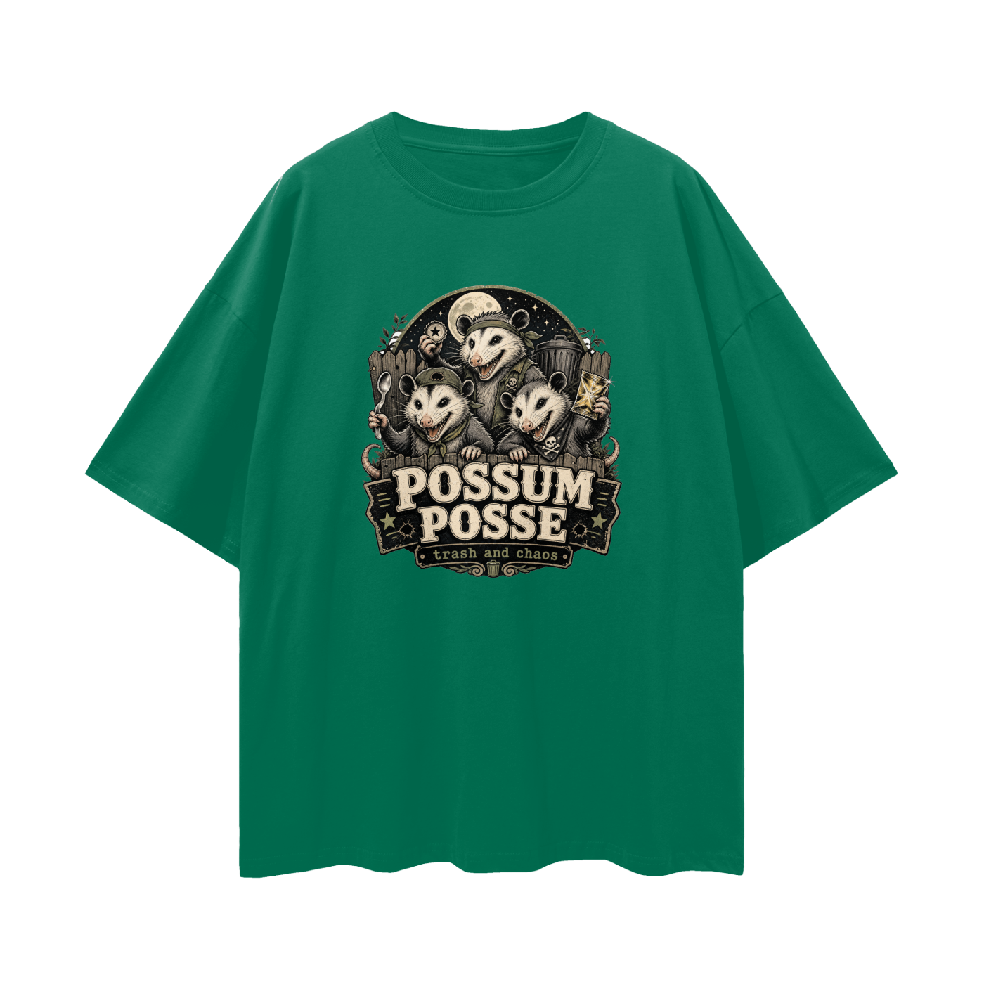 Possum Posse Tee - Trash & Chaos | Oversized Heavyweight Bootleg Graphic Tee