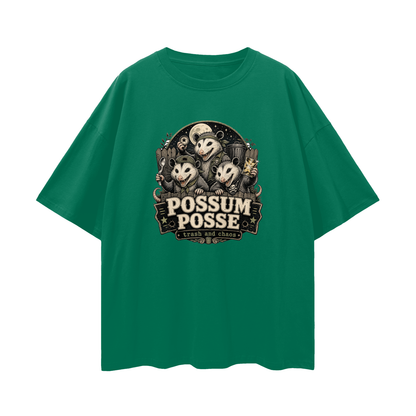 Possum Posse Tee - Trash & Chaos | Oversized Heavyweight Bootleg Graphic Tee