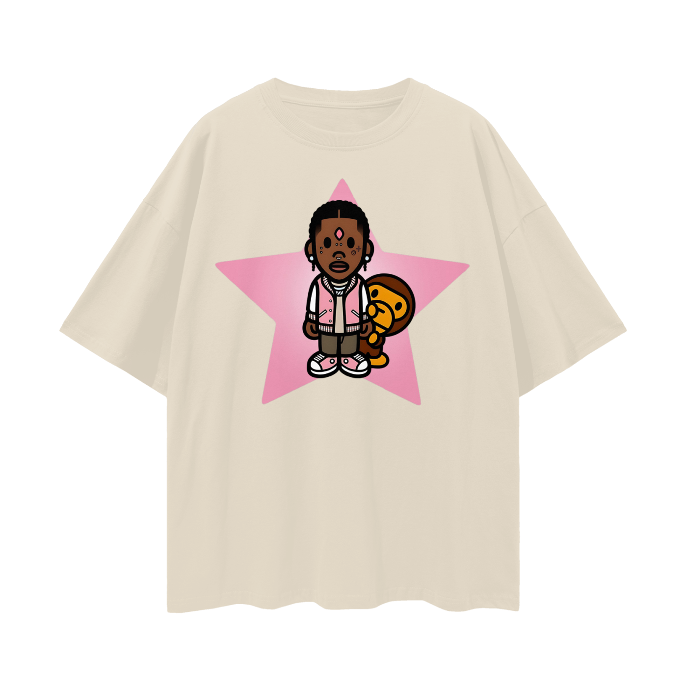Vintage Like Lil Uzi Baby Milo Star Oversized T Shirt
