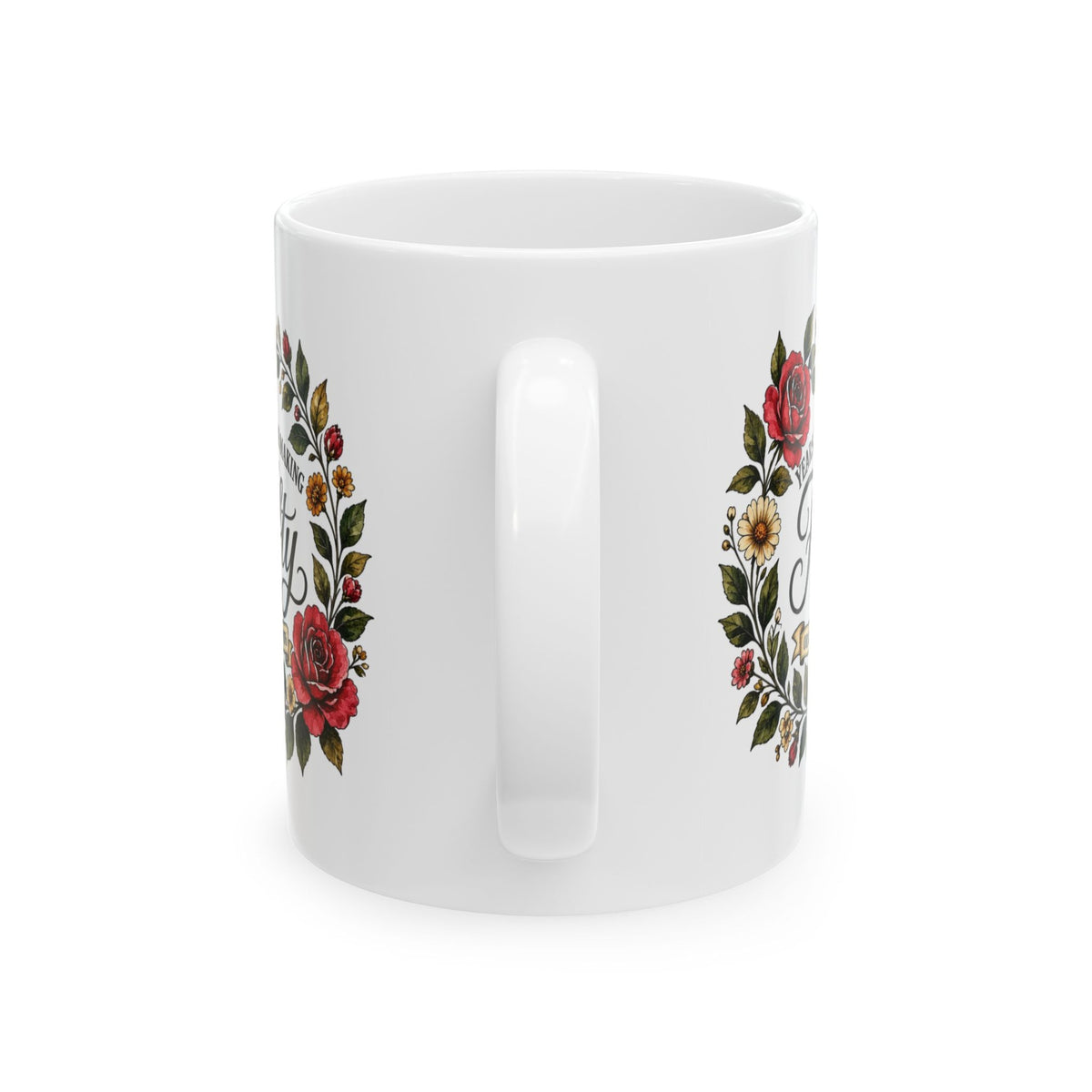 Fifty Years in the Making mug - handle side